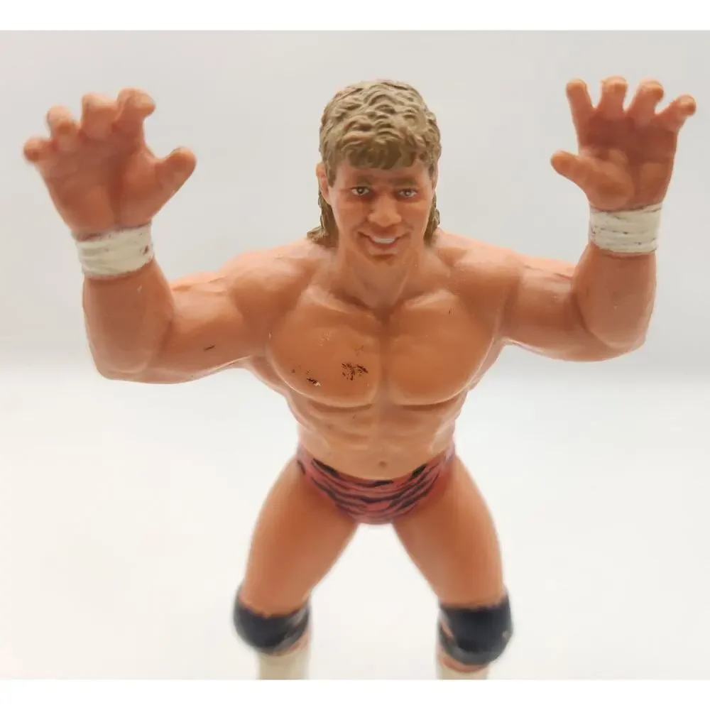 Vintage 1990 WCW Brian Pillman Action Figure Galoob Wrestler Toy Loose Red White